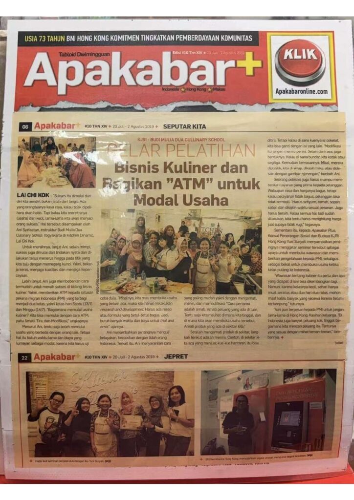 Clients & Success Stories KJRI Hong Kong Cultural Culinary Experience | Featured in Apakabar Indonesia